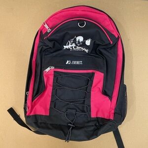 Everest Black and Pink Backpack